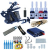 Tattoo Kit  20 Colors Inks 8 Wrap Coils Tattoo Gun Machines Grips Needles Power Supply Tattoo Kit For Beginner Accessories Set