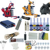 Complete Tattoo Kit 2 Tattoo Machines Gun Black Ink Set Power Supply Grips Body Art Tools Set Tattoo Permanent Makeup Tattoo set
