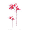 Fashion Colorful Flowers Tattoo Women New Waterproof Temporary Black Tattoo Sticker Body Art