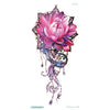 Fashion Colorful Flowers Tattoo Women New Waterproof Temporary Black Tattoo Sticker Body Art