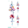 Fashion Colorful Flowers Tattoo Women New Waterproof Temporary Black Tattoo Sticker Body Art
