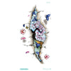 Fashion Colorful Flowers Tattoo Women New Waterproof Temporary Black Tattoo Sticker Body Art