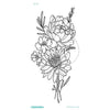 Fashion Colorful Flowers Tattoo Women New Waterproof Temporary Black Tattoo Sticker Body Art