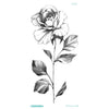 Fashion Colorful Flowers Tattoo Women New Waterproof Temporary Black Tattoo Sticker Body Art