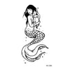 Hot 1PC Popular Ballet Black White Flowers Tattoos Sticker Temporary Drawing Body Art Fake Water Transfer
