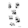 Hot 1PC Popular Ballet Black White Flowers Tattoos Sticker Temporary Drawing Body Art Fake Water Transfer