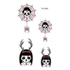 Hot 1PC Popular Ballet Black White Flowers Tattoos Sticker Temporary Drawing Body Art Fake Water Transfer